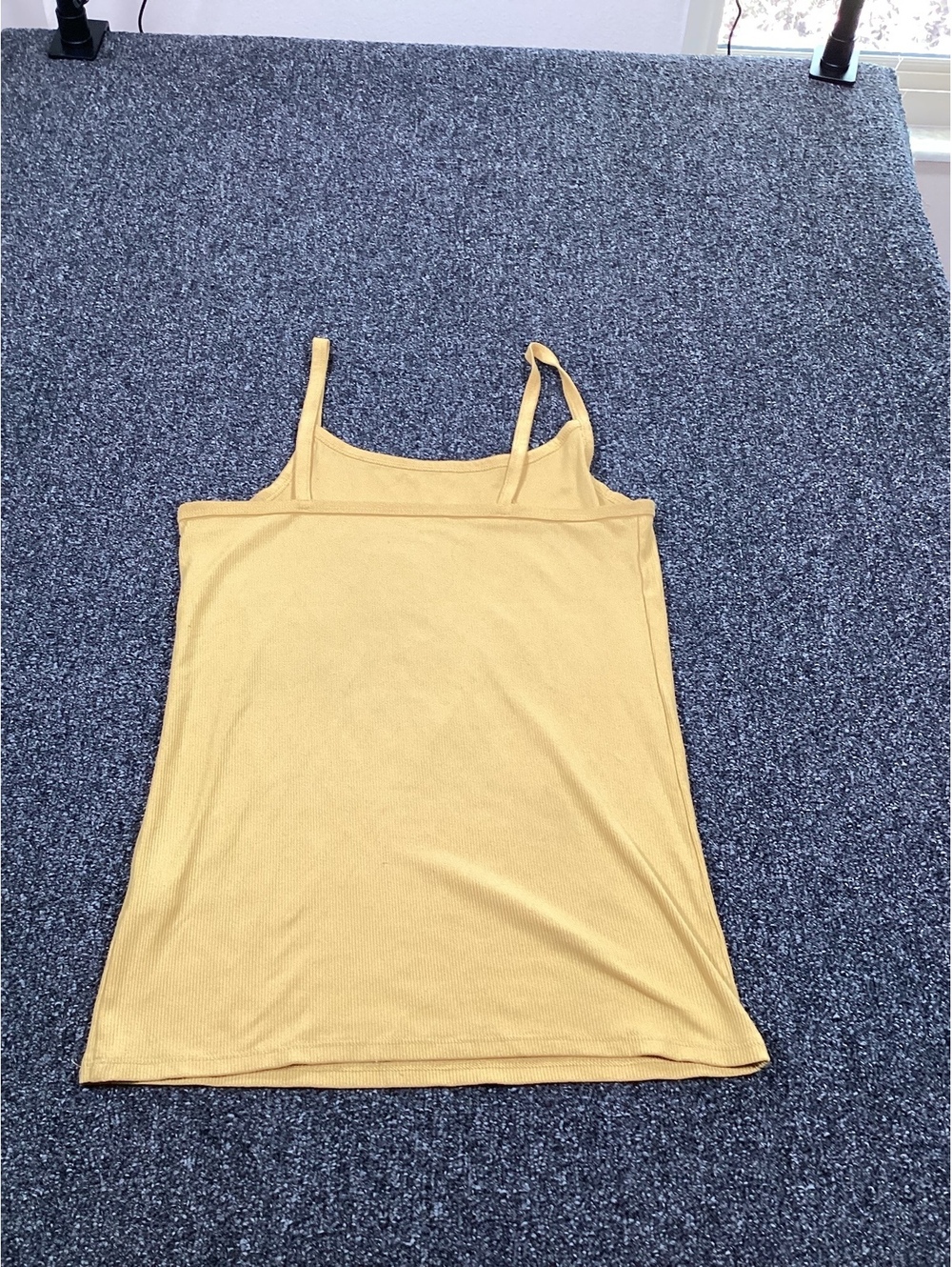 No Boundaries Yellow Ribbed Tank Top Size Large
